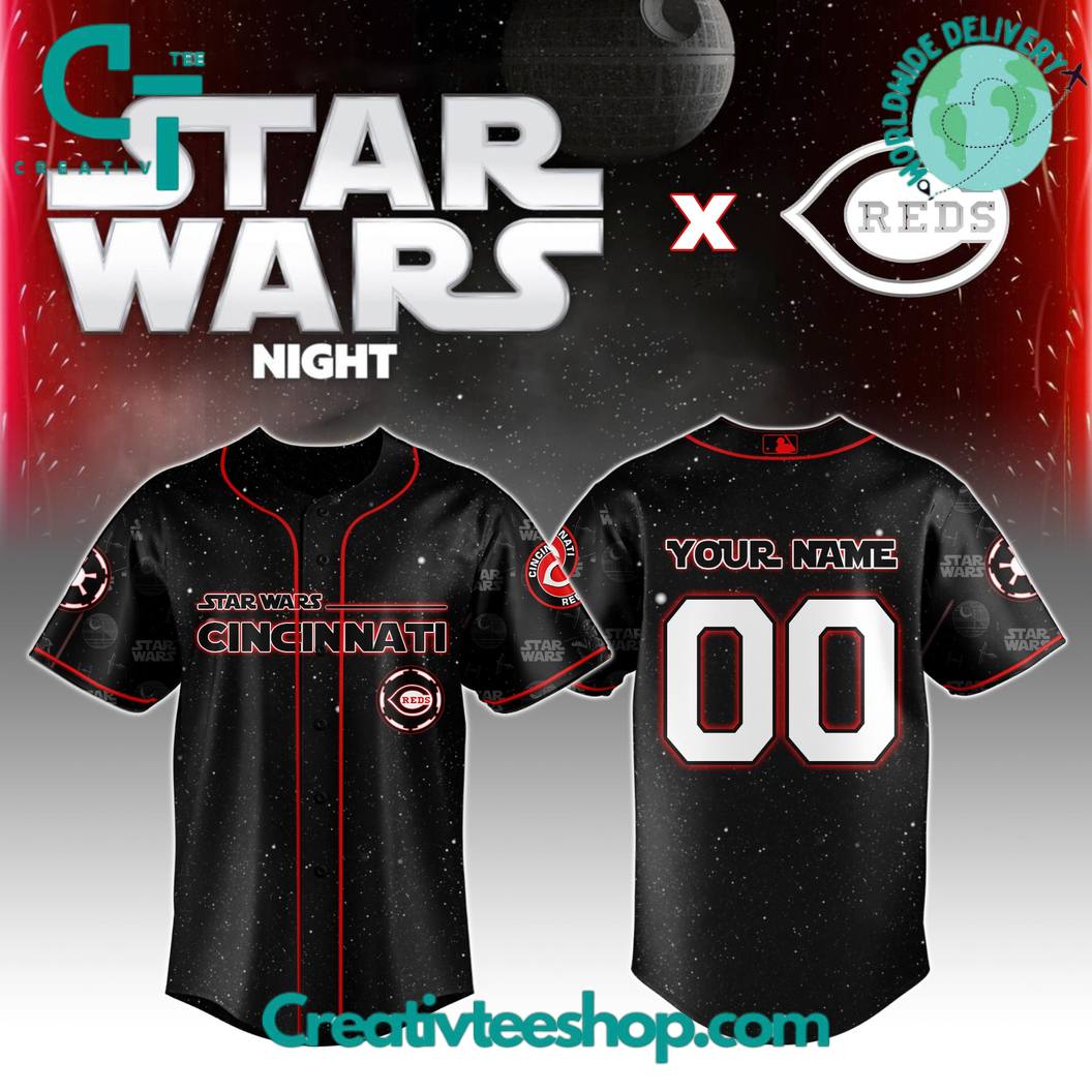 Cincinnati Reds Mlb X Star Wars Night 2025 Special Edition Baseball Jersey - Image 4