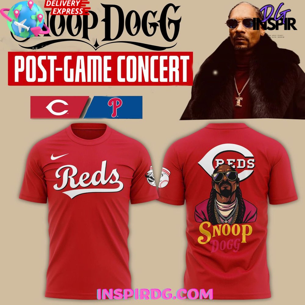 Cincinnati Reds Snoop Dogg Post-Game Concert T-Shirt