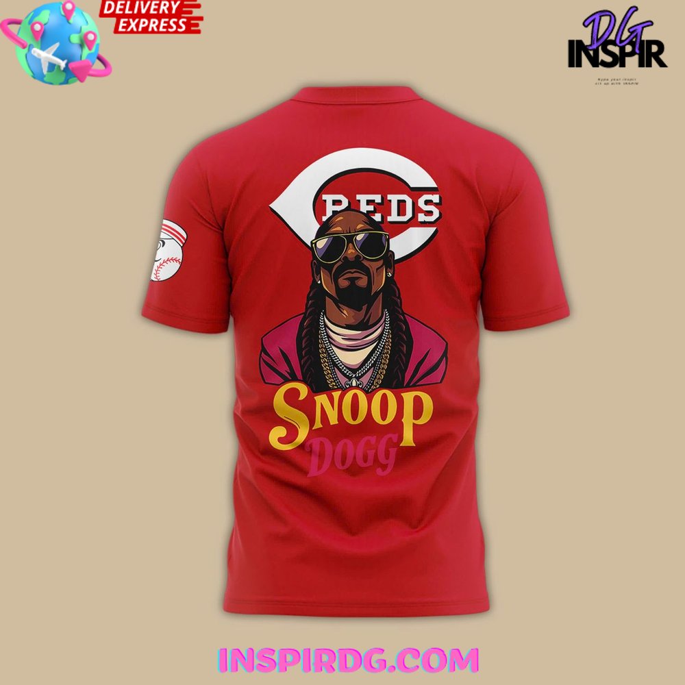 Cincinnati Reds Snoop Dogg Post-Game Concert T-Shirt - Image 3