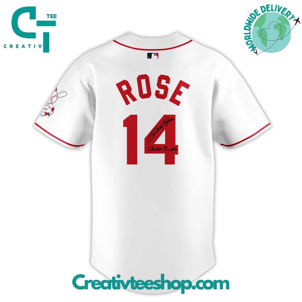 Cincinnati Reds The Hit King Thank You For Memories Baseball Jersey - Image 3