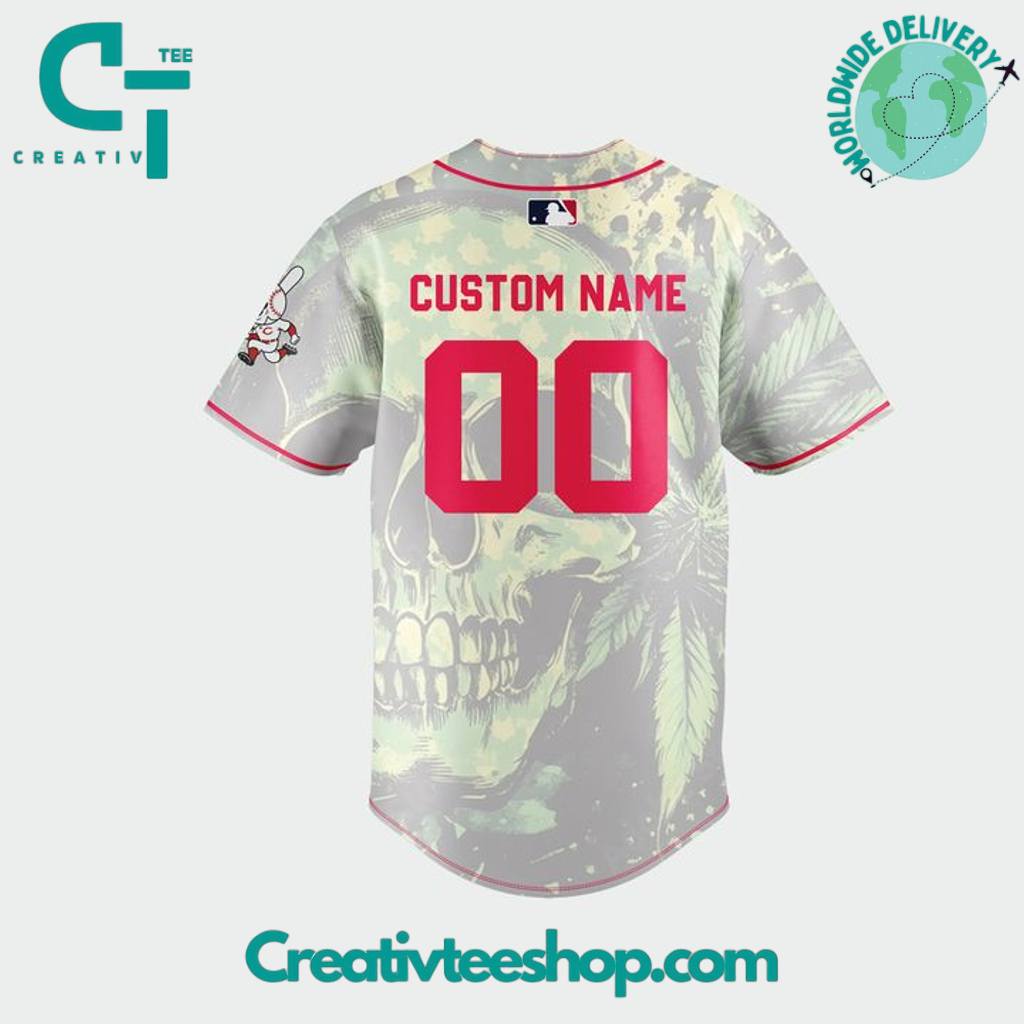 Cincinnati Reds X Snoop Dogg Post-Game Concert Personalized Baseball Jersey - Image 3