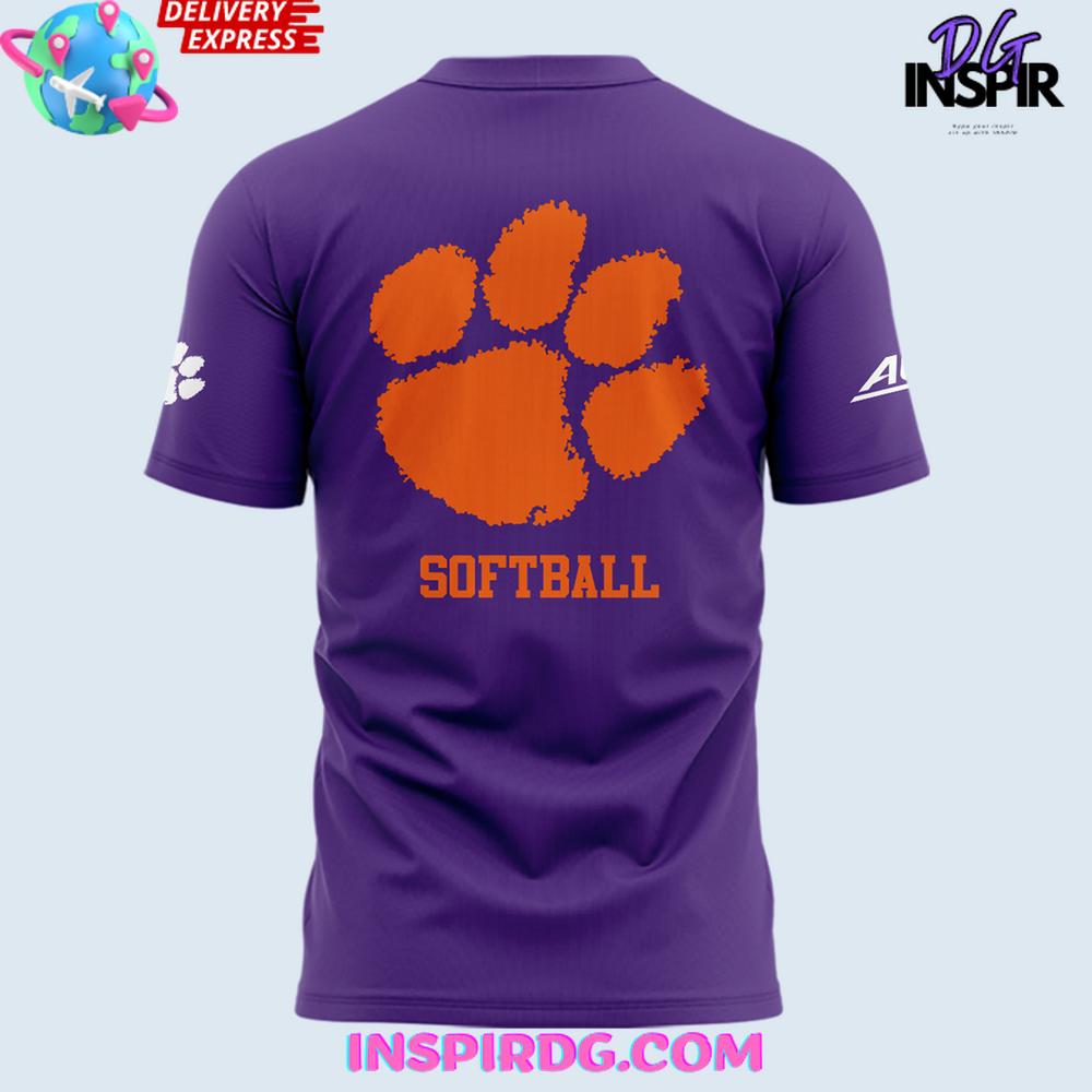 Clemson Tigers 2025 Acc Softball Conference Tournament Champions T-Shirt - Image 3