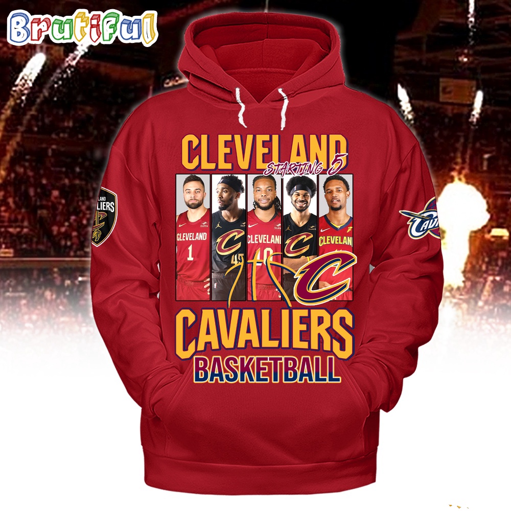 Cleveland Cavaliers Starting 5 Basketball Hoodie