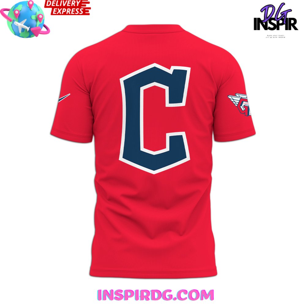 Cleveland Guardians Baseball Jesus Won 2024 Red T-Shirt - Image 3
