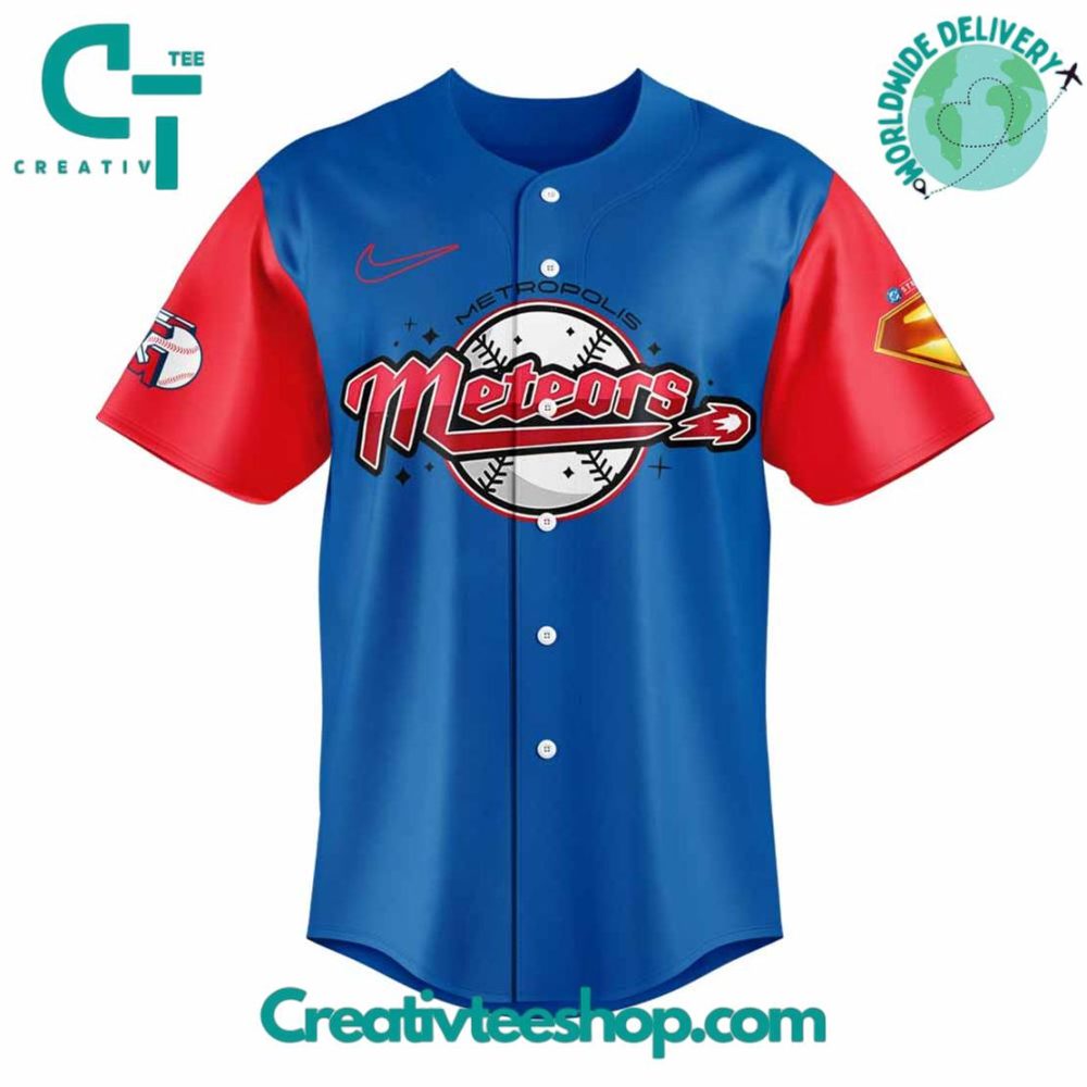 Cleveland Guardians Dc'S Superman Night Baseball Jersey - Image 2