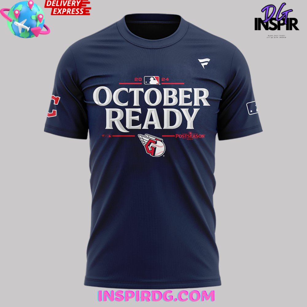 Cleveland Guardians October Ready 2024 T-Shirt - Image 2