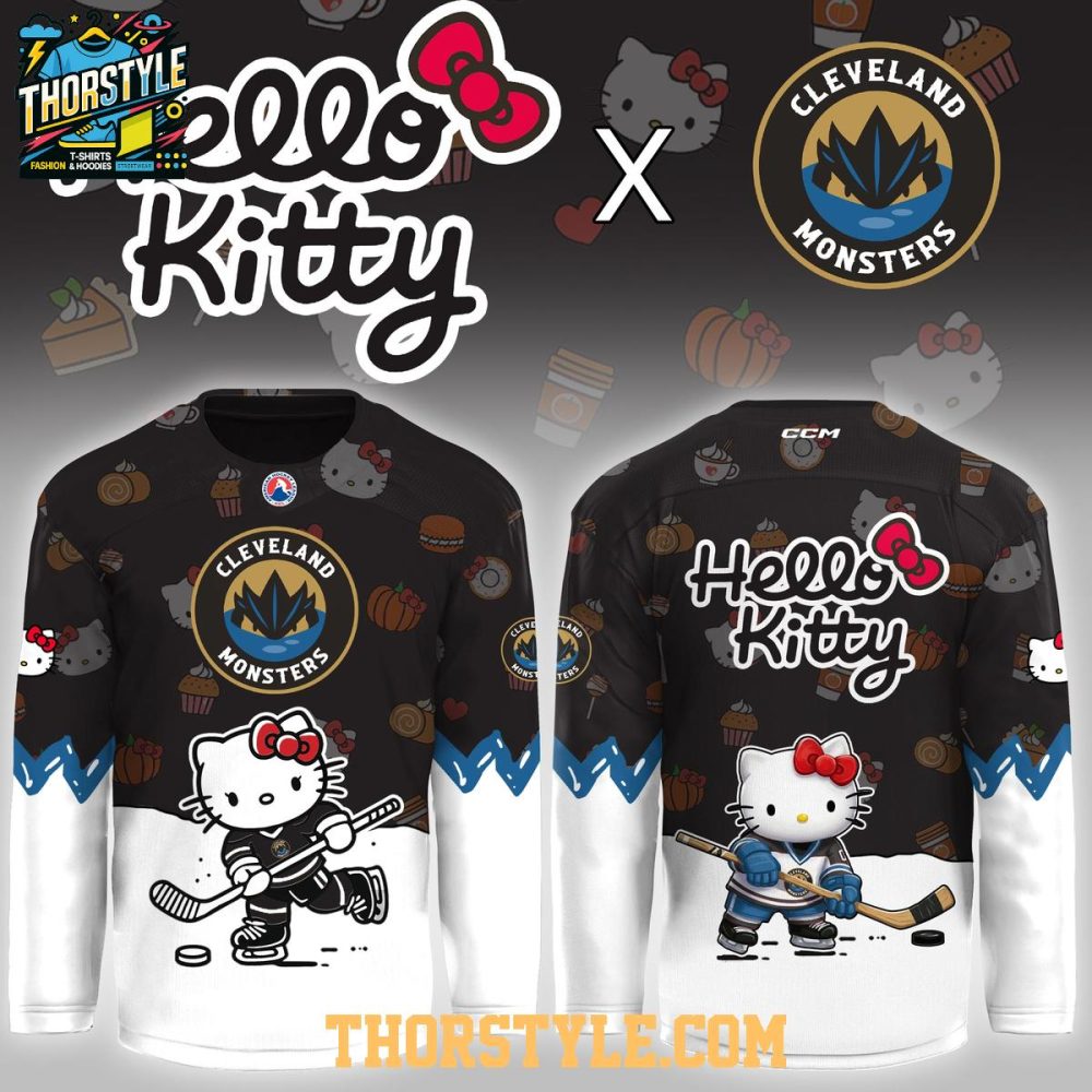 Cleveland Monsters Hello Kitty Night Game 2026 Personalized Hockey Jersey - Image 2