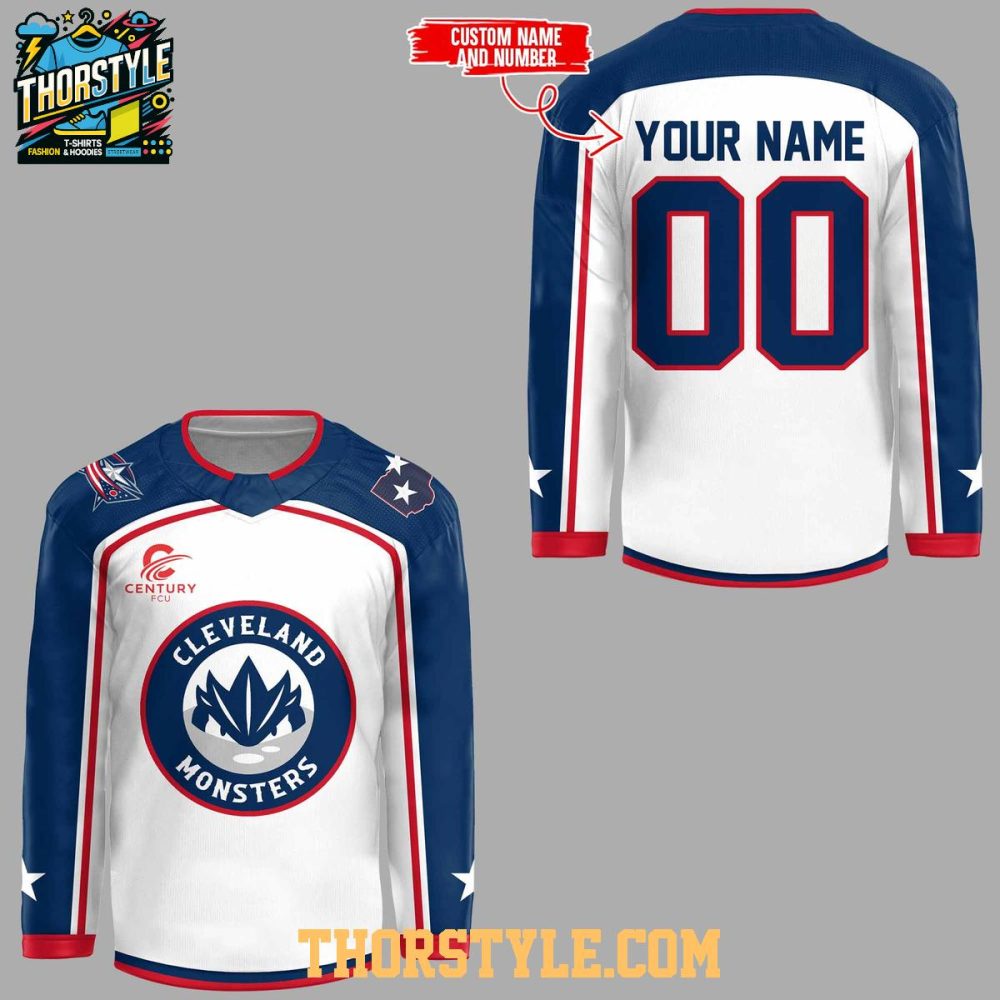 Cleveland Monsters X Columbus Blue Jackets Night 2026 Hockey Jersey - Image 2