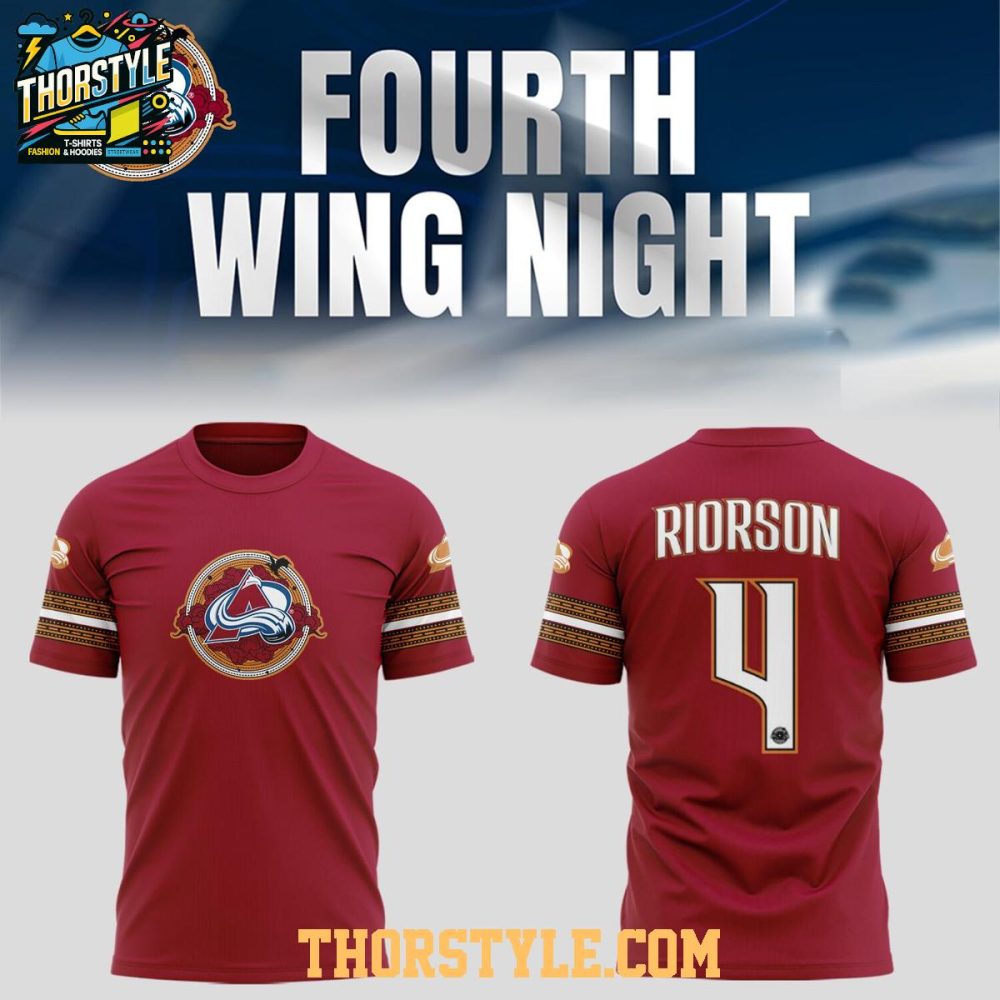 Colorado Avalanche Fourth Wing Night 2025 Xaden Riorson Hoodie T-Shirt - Image 4
