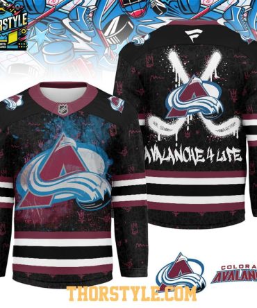 Colorado Avalanche Graffiti For Life 2025 Personalized Hockey Jersey