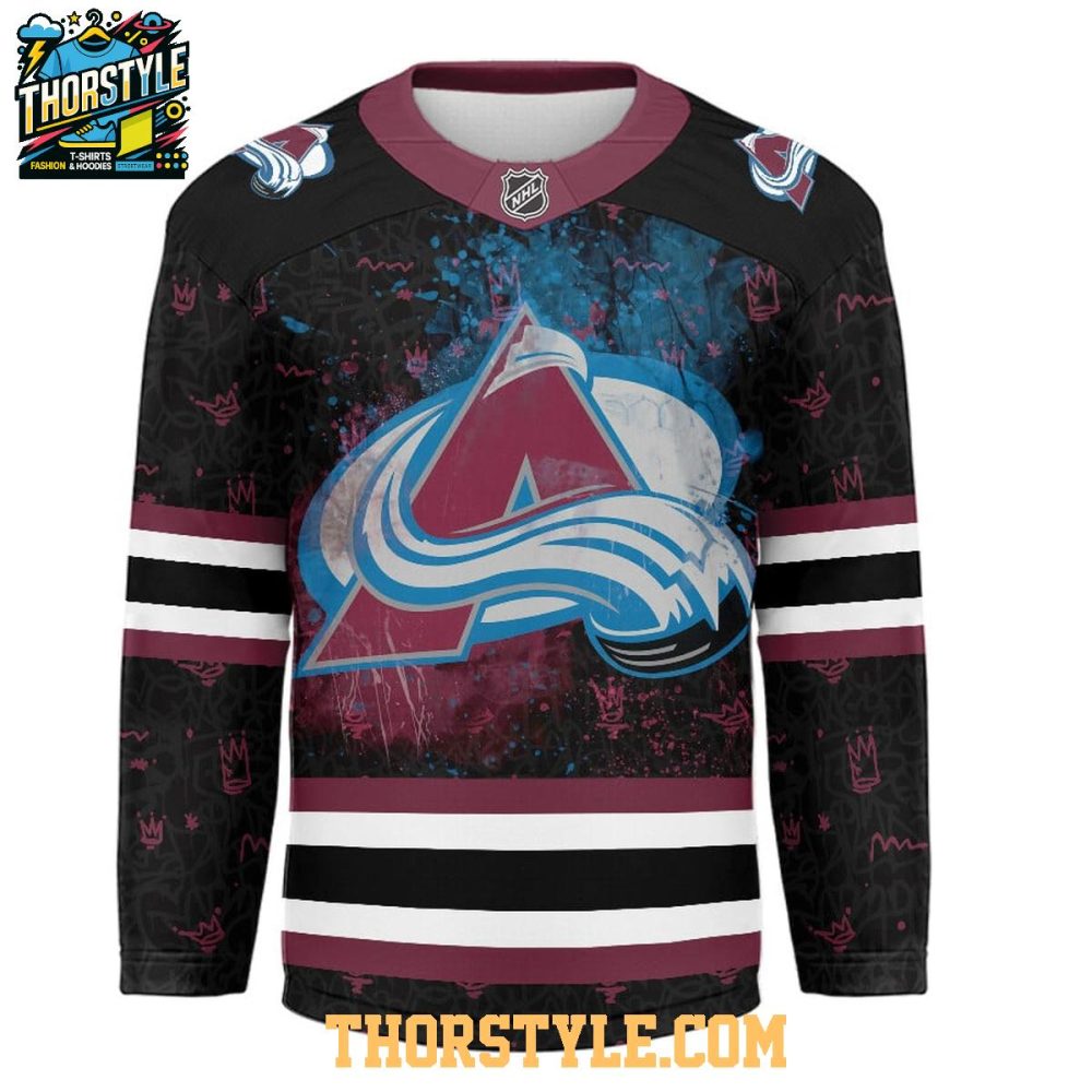 Colorado Avalanche Graffiti For Life 2025 Personalized Hockey Jersey - Image 2