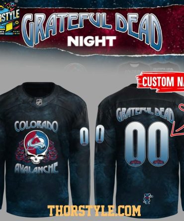 Colorado Avalanche Grateful Dead 1965-2025 Personalized Hockey Jersey