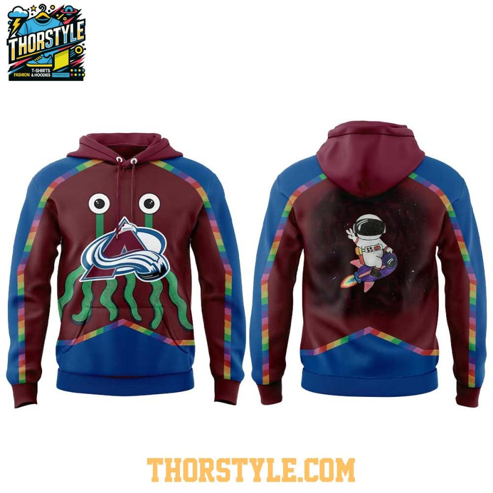 Colorado Avalanche Pride Night 2026 X Sam Lyles Hoodie T-Shirt - Image 2
