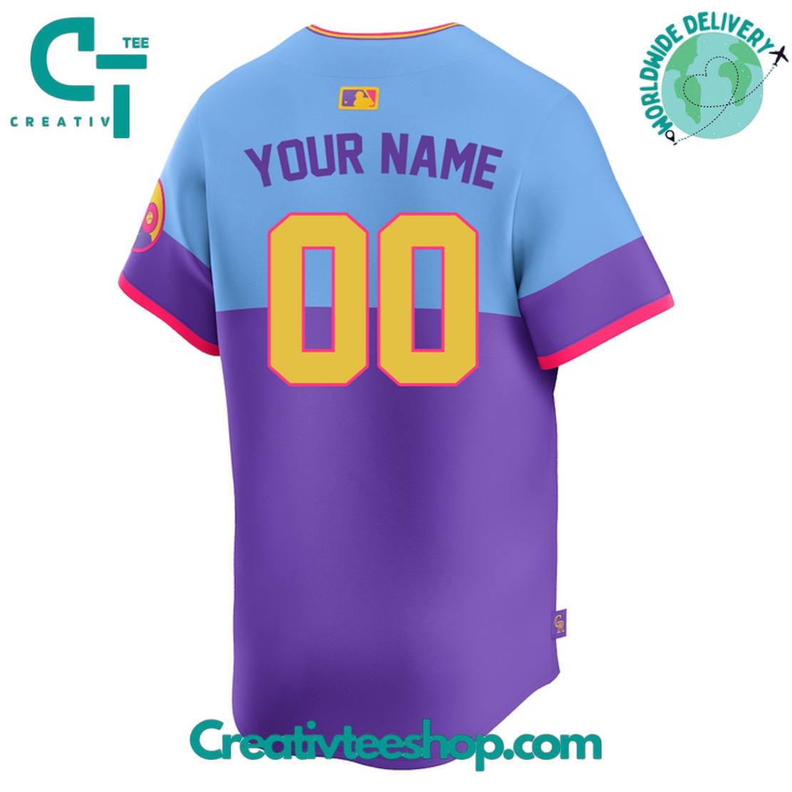 Colorado Rockies 2025 City Connect Personalized Baseball Jersey - Image 3