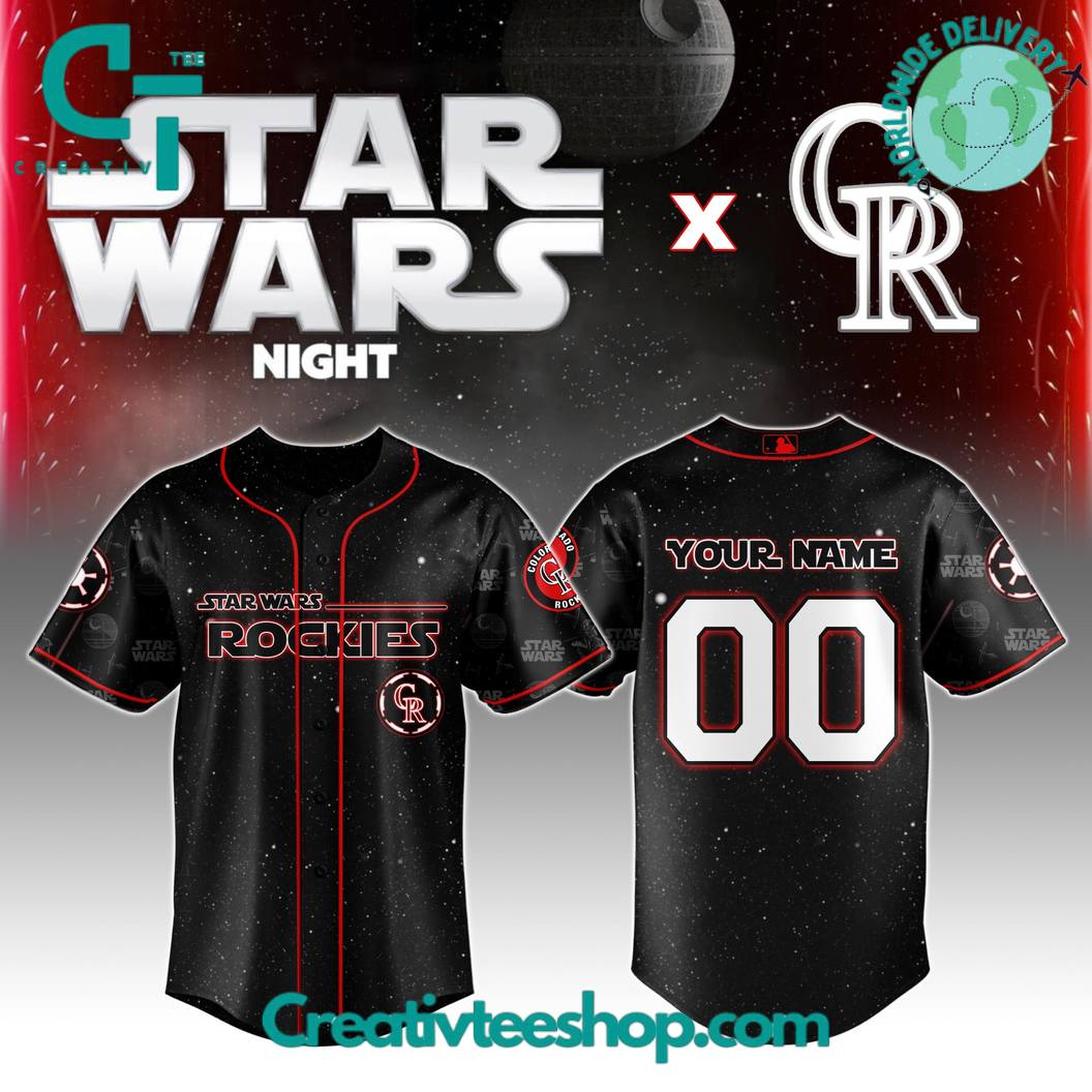 Colorado Rockies Mlb X Star Wars Night 2025 Special Edition Baseball Jersey - Image 4