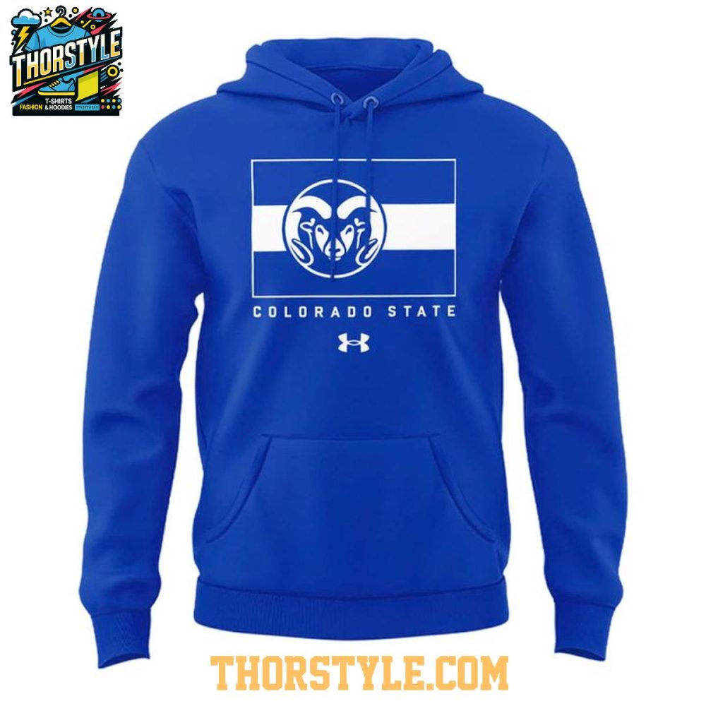 Colorado State Rams Basketball 2025 Throwback Hoodie T-Shirt - Image 2