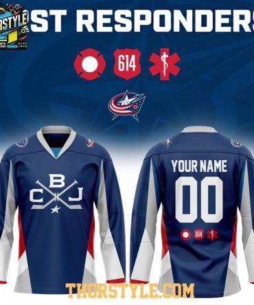 Columbus Blue Jackets First Responders 2026 Night Personalized Hockey Jersey