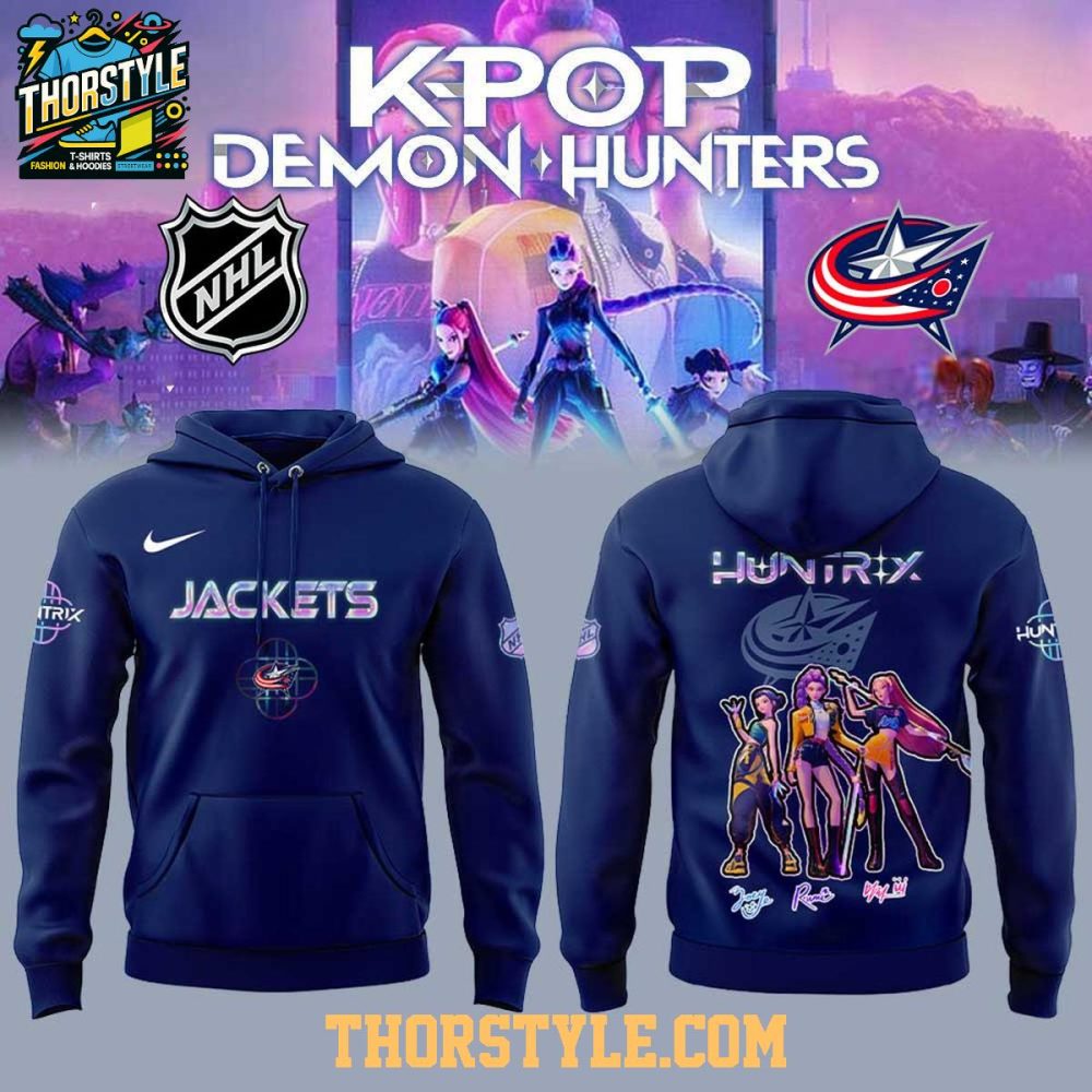 Columbus Blue Jackets Kpop Demon Hunters 2025 Takedown Hoodie T-Shirt
