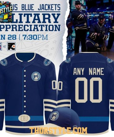 Columbus Blue Jackets X 2026 Military Appreciation Celebrate Hockey Jersey