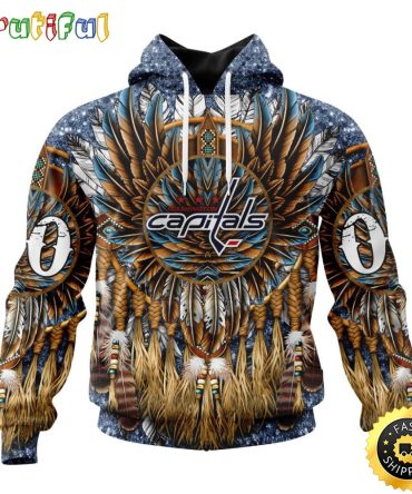 Customized Nhl Washington Capitals Hoodie Special Native Costume Design 3D Hoodie Unisex Tshirt Hoodie