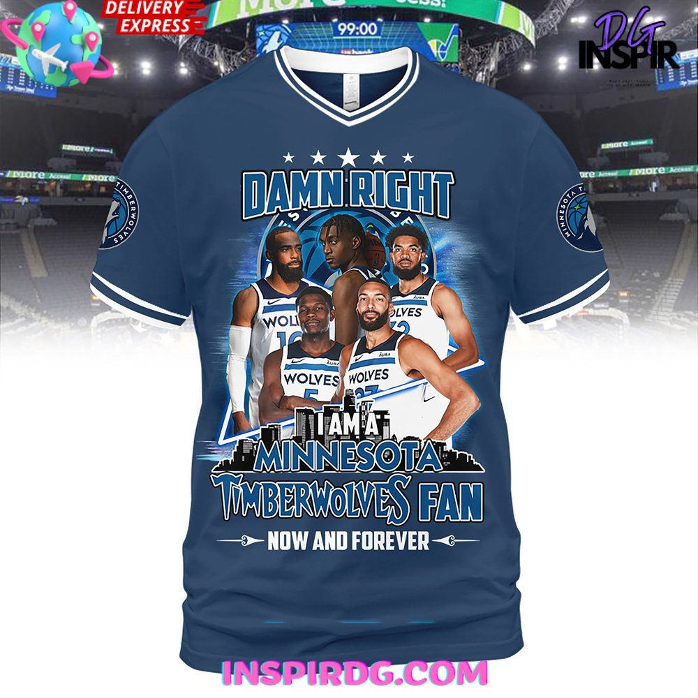 Damn Right Minnesota Timberwolves Fan Premium Shirt - Image 5