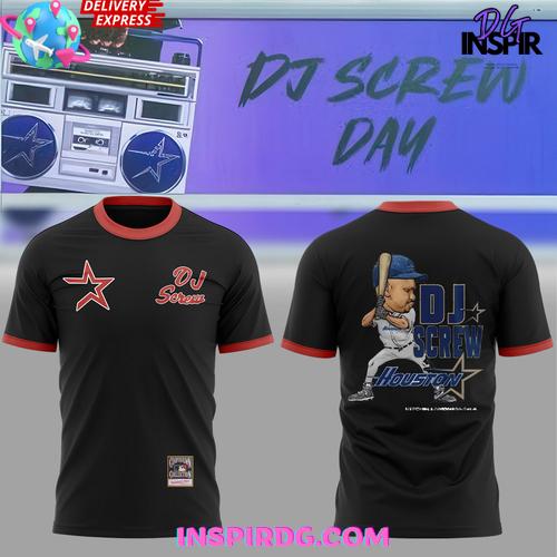 Dj Screw Day Houston Baseball Edition T-Shirt