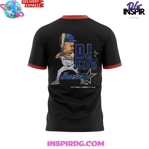 Dj Screw Day Houston Baseball Edition T-Shirt - Image 3