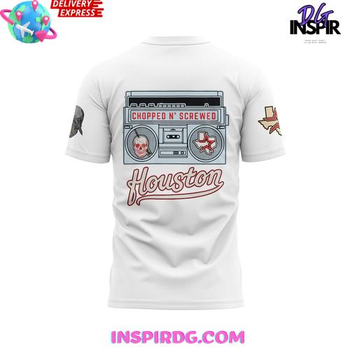 Dj Screw Day Houston Chopped N’ Screwed White Edition T-Shirt - Image 3