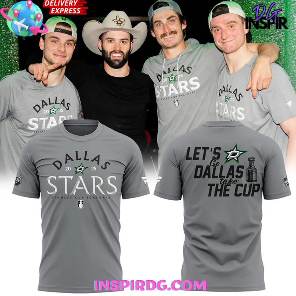 Dallas Stars 2025 Stanley Cup Playoffs Grey T-Shirt
