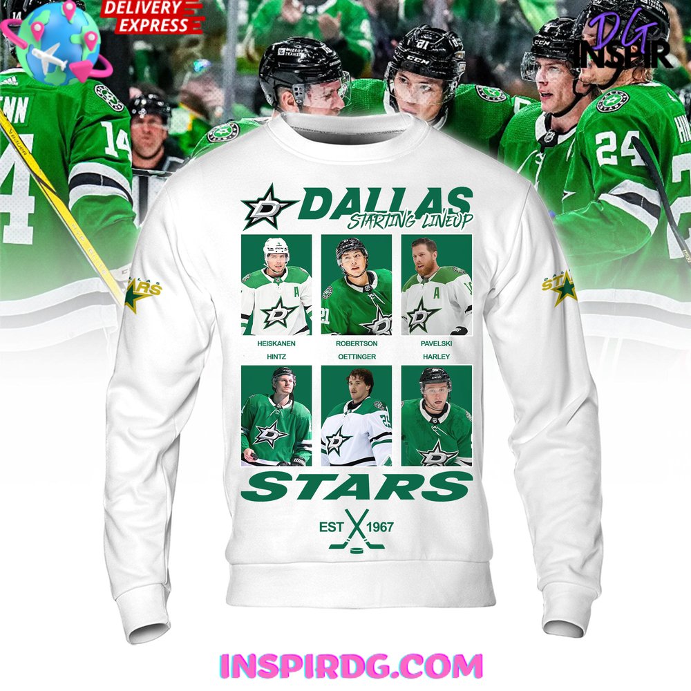 Dallas Stars Staring Line Up Premium Shirt - Image 6