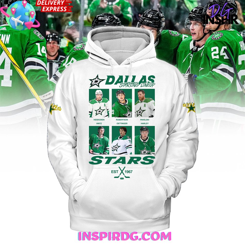 Dallas Stars Staring Line Up Premium Shirt - Image 7
