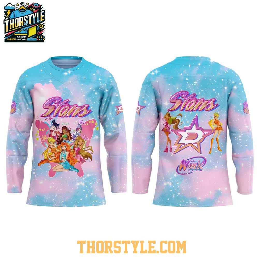 Dallas Stars Winx Club The Magic Is Back 2026 Night Hockey Jersey - Image 2