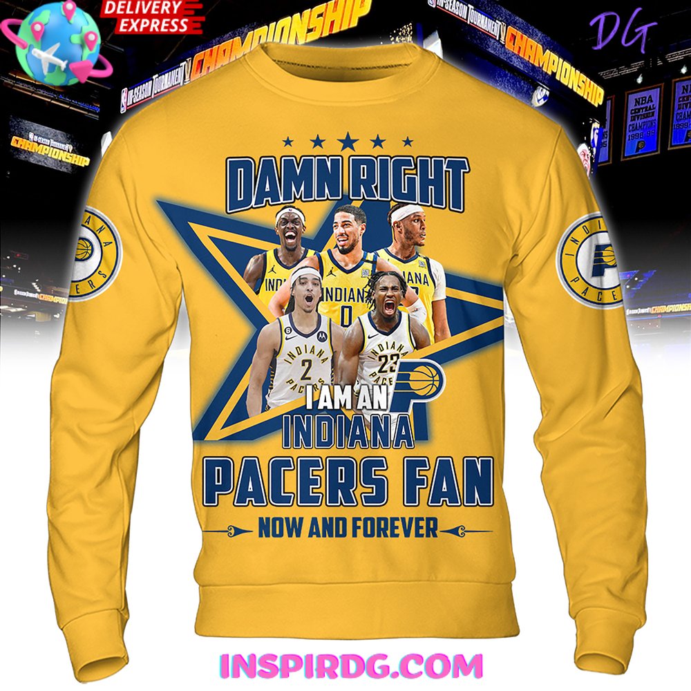 Damn Right Indiana Pacers Fan Forever Premium Shirt - Image 4