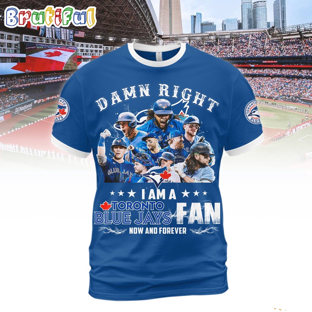 Damn Right Los Angeles Dodgers I Am A Fan Now And Forever Dodgers 3D Shirt