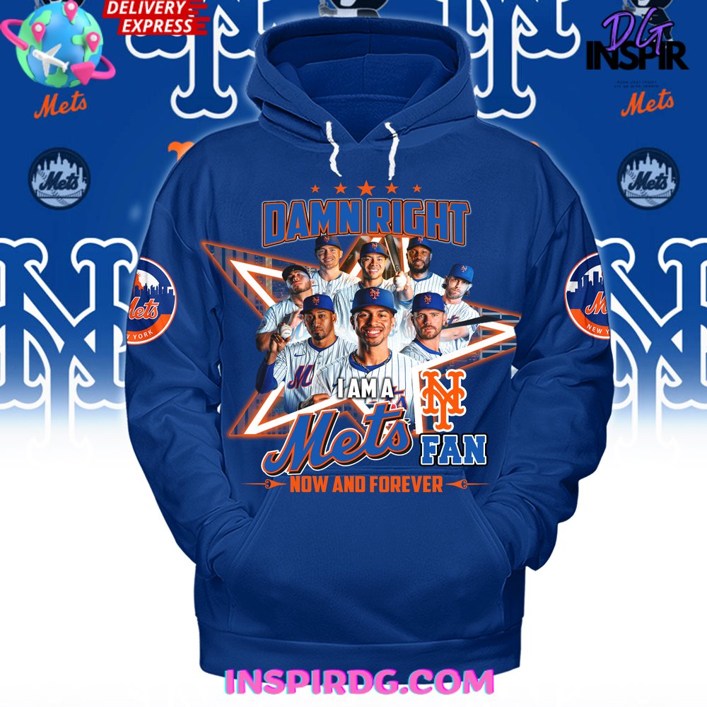 Damn Right New York Mets Fan Forever Premium Shirt - Image 8
