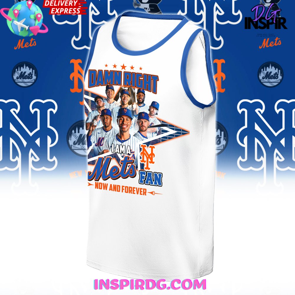 Damn Right New York Mets Fan Forever Premium Shirt - Image 5