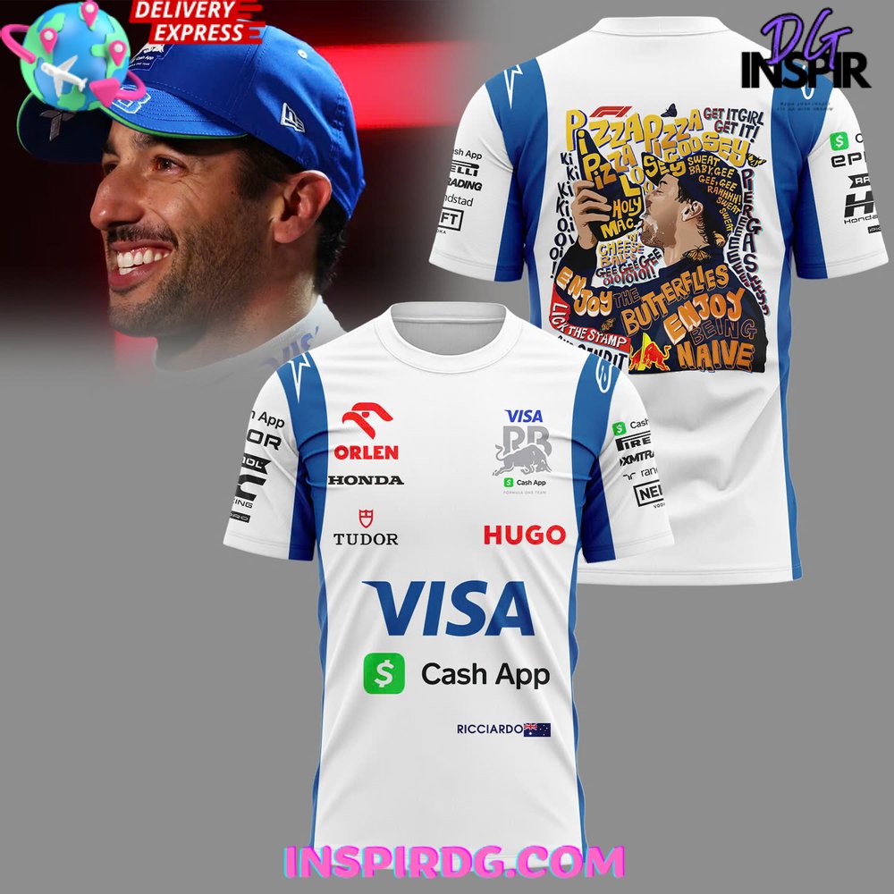 Daniel Ricciardo Enjoy The Butterflies Formula 1 T-Shirt