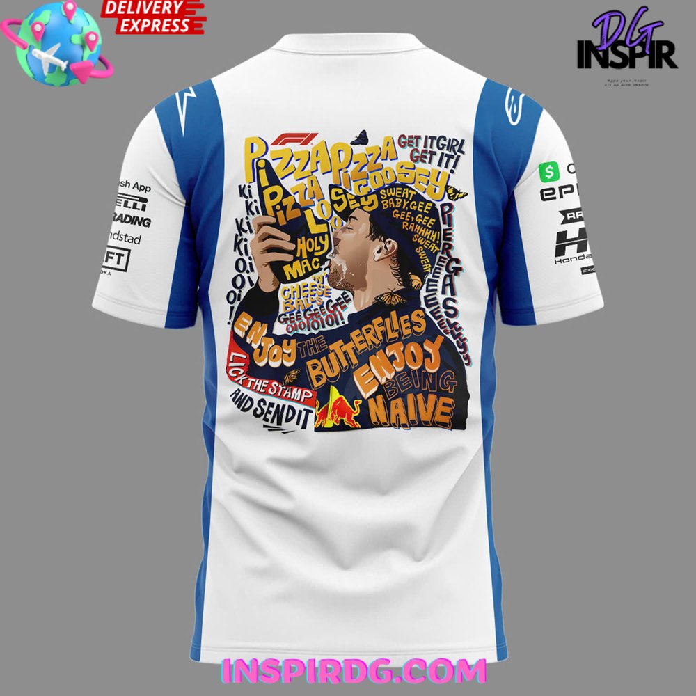 Daniel Ricciardo Enjoy The Butterflies Formula 1 T-Shirt - Image 4