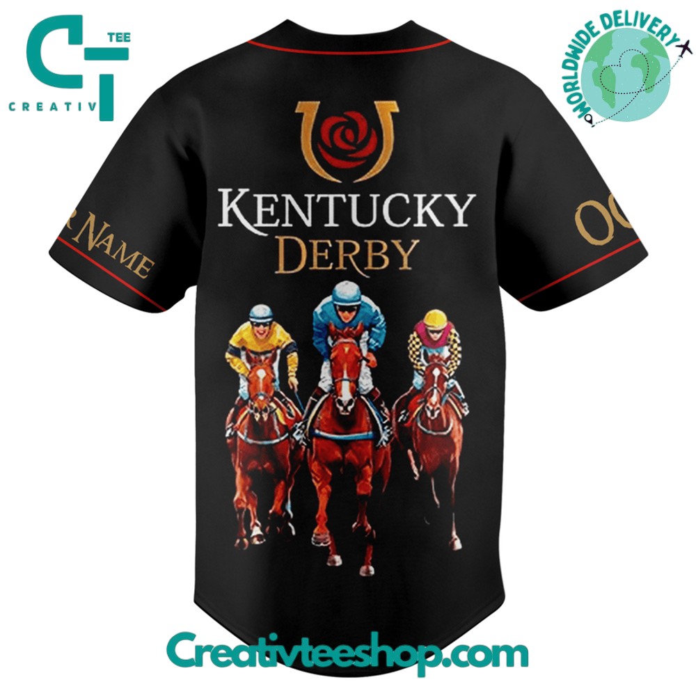 Derby Kentucky 150 Years Anniversary Baseball Jersey - Image 3