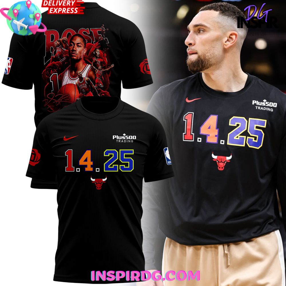 Derrick Rose 1.4.25 Chicago Bulls T-Shirt