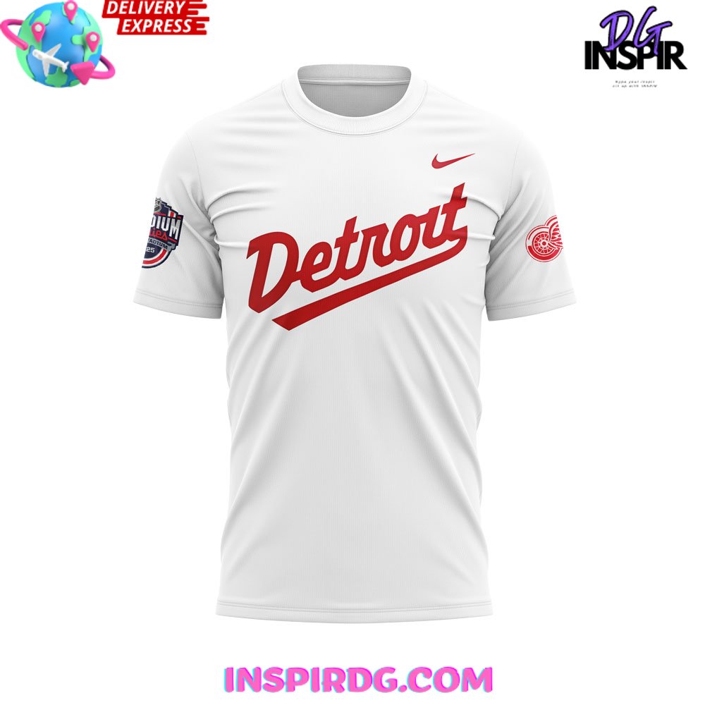 Detroit Red Wings 2025 Stadium Series Nhl T-Shirt - Image 2
