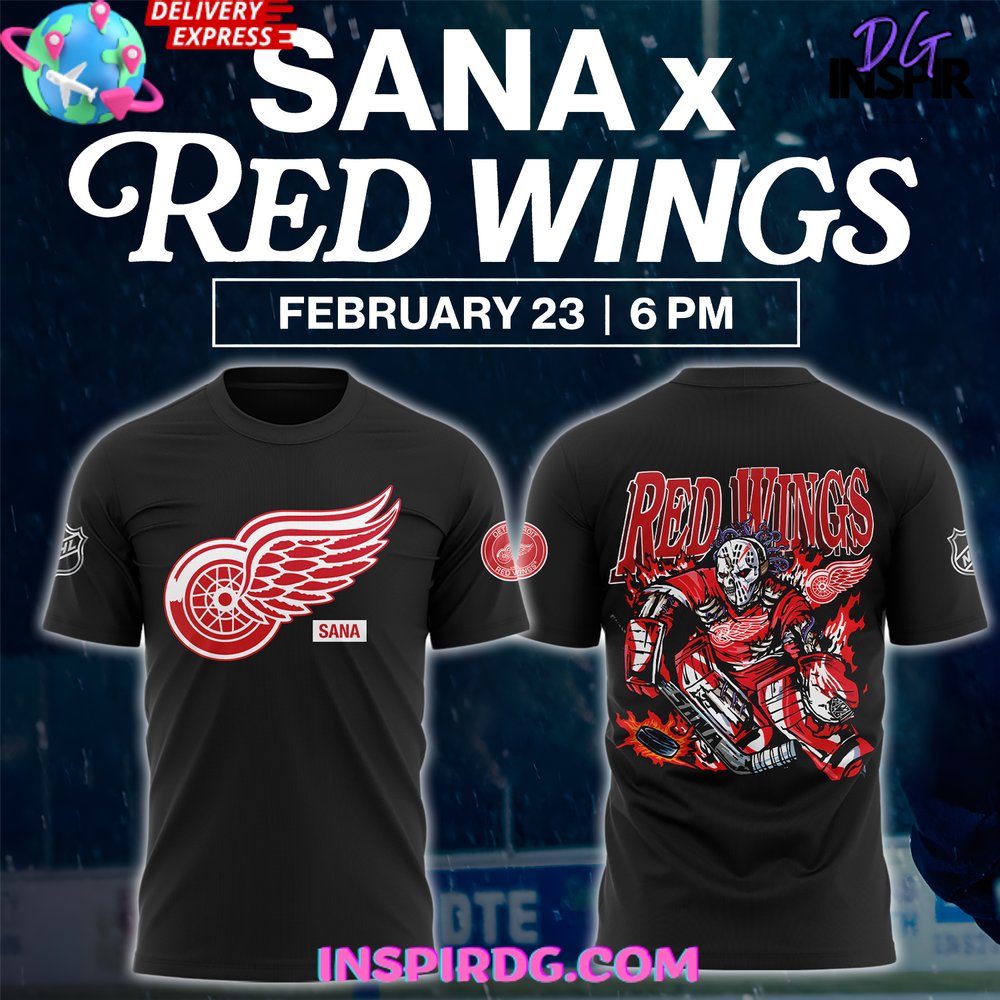 Detroit Red Wings X Sana Night 2025 T-Shirt