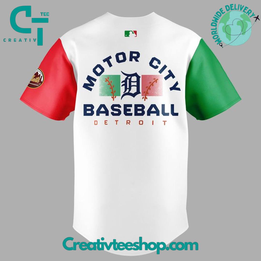 Detroit Tigers Italian Heritage Celebration Special Baseball Jersey - Image 3