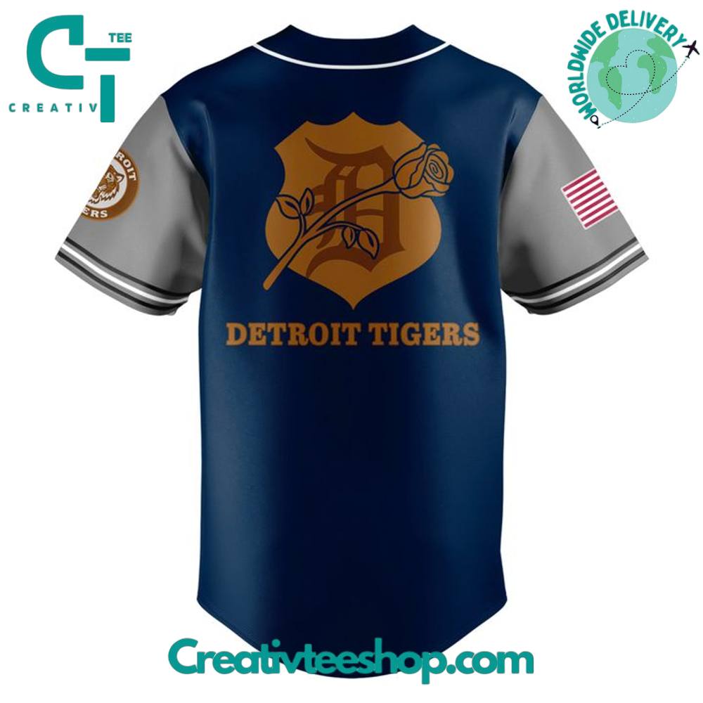 Detroit Tigers Law Enforcement Night 2025 Special Baseball Jersey - Image 3