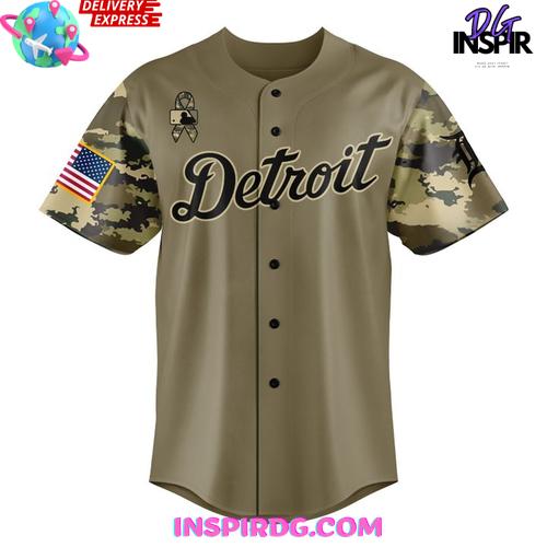 Detroit Tigers Military Appreciation Night 2025 Shirt Collection - Image 2