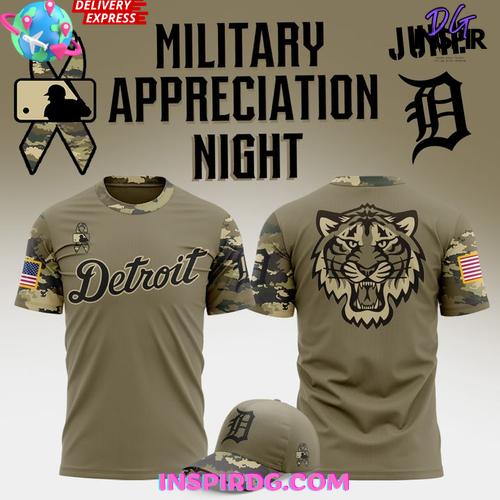 Detroit Tigers Military Appreciation Night 2025 Shirt Collection - Image 4