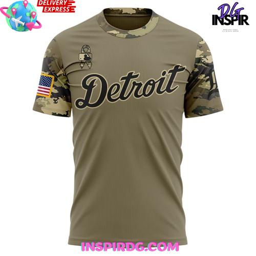 Detroit Tigers Military Appreciation Night 2025 Shirt Collection - Image 5