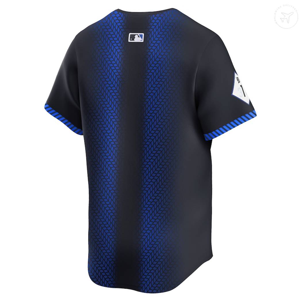 Detroit Tigers Navy 2024 City Connect Baseball Jersey - Image 3