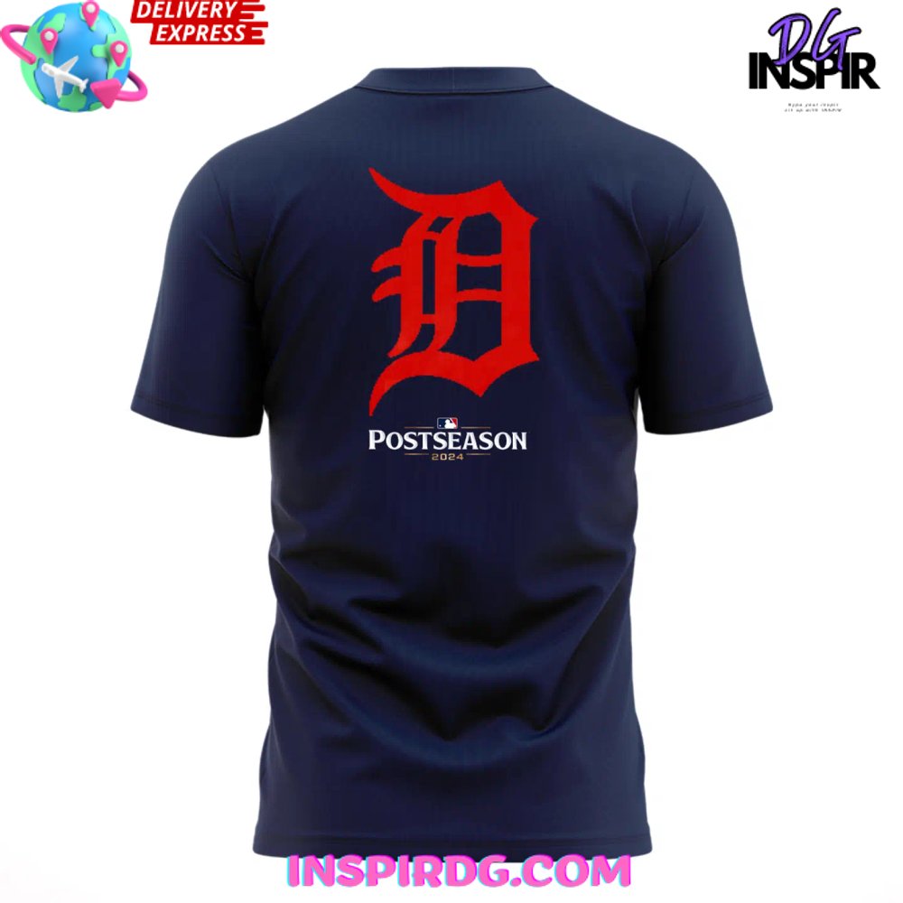Detroit Tigers October Ready Post Season 2024 T-Shirt - Image 3