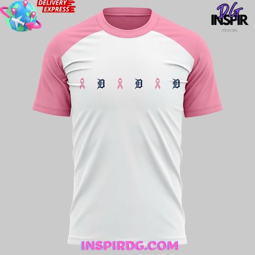 Detroit Tigers Pink Out The Park Special T-Shirt - Image 2